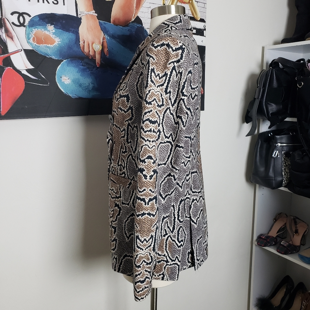 Cabi Python Double Breasted Blazer Size 2 - image 4